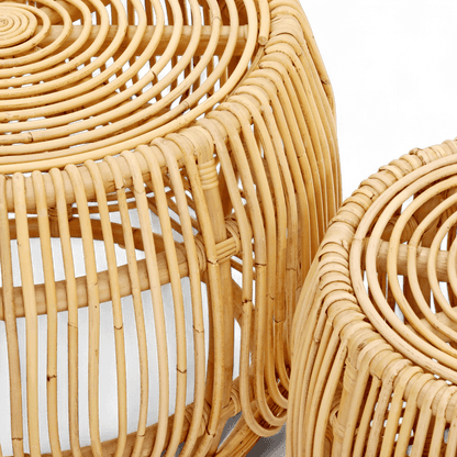 Willow Rattan Nesting Tables