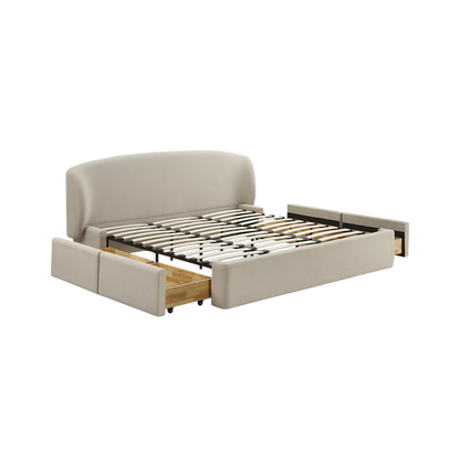 Capri King Bed Cream