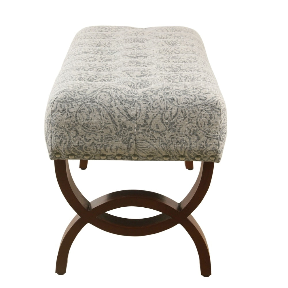 Carolina Tufted Bench With Nailhead Trim