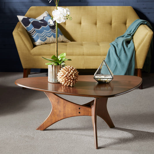 INK IVY Blaze Triangle Wood Coffee table