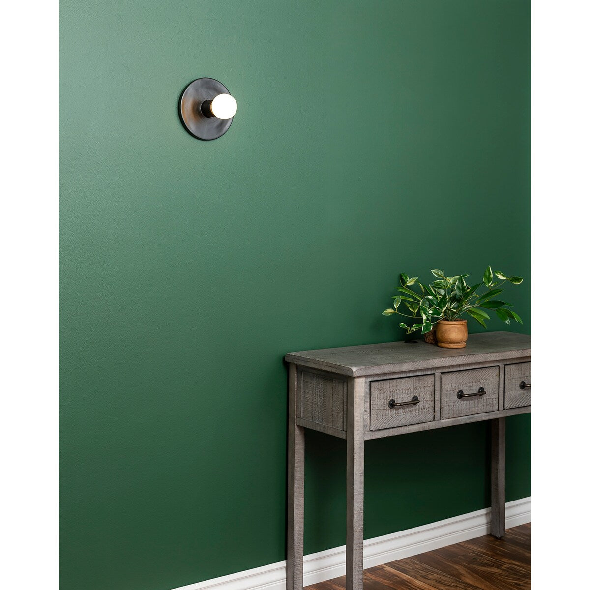 Ceramic Discus Wall Sconce