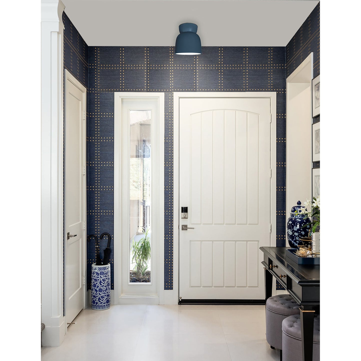 Ceramic Hourglass Flush-Mount