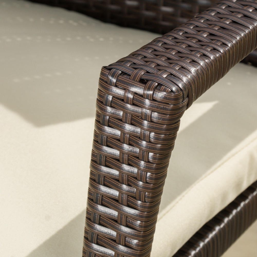 Elba 3-piece Wicker Bistro Set by Christopher Knight Home