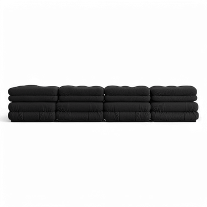 Cloud Sectional Sofa Black Boucle | Modani x The Kooples Limited Edition