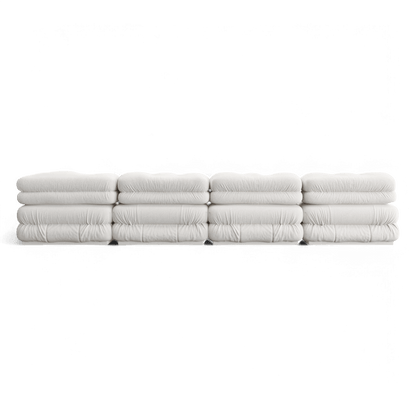 Cloud Sectional Sofa White Boucle | Modani x The Kooples Limited Edition