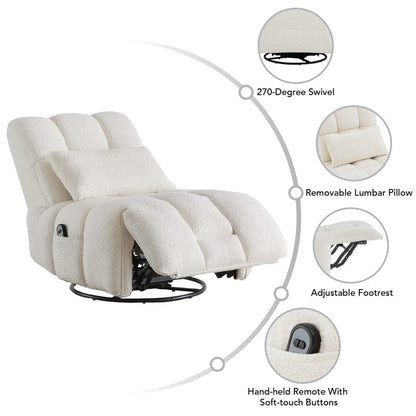 Cole Power Recliner Chair Swivel Glider with Lumbar Support