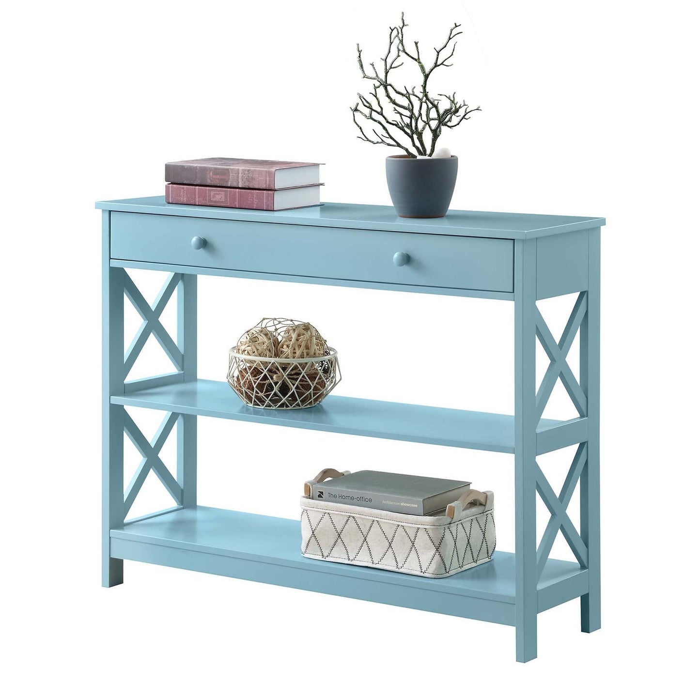 Convenience Concepts Oxford 1 Drawer Console Table with Shelves