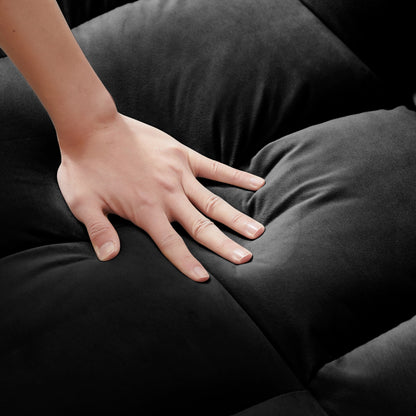 Convertible Sofa Bed with Adjustable Back and Wheel