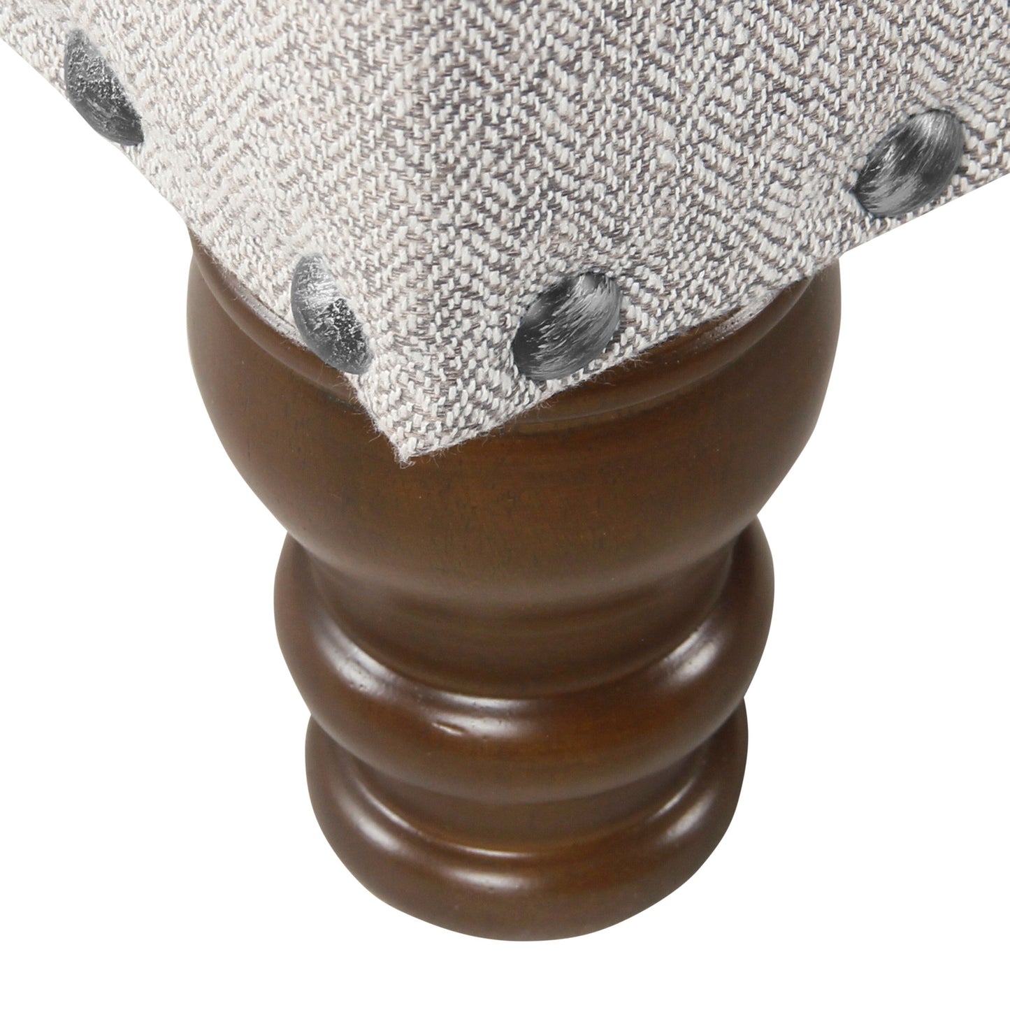 Copper Grove Muscari Upholstered Storage Bench with Nailhead Trim