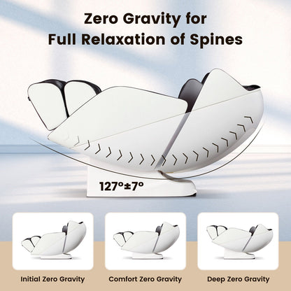 Costway Full Body Massage Chair with Voice Control Heat Foot Roller