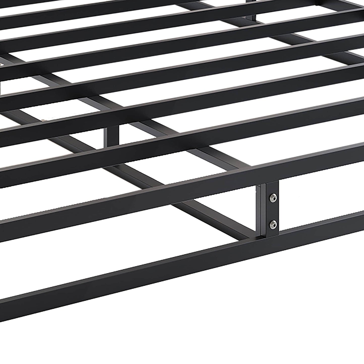 CraftPorch 5-Inch Metal Box Spring with Warm Grey Linen Cover