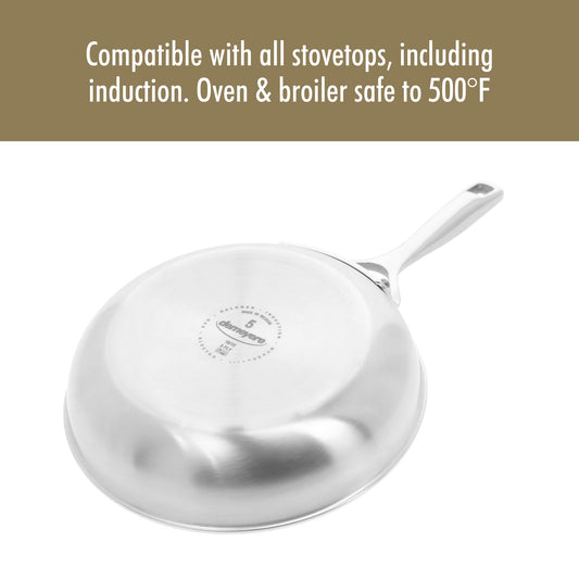 DEMEYERE Essential 5-ply Stainless Steel Fry Pan
