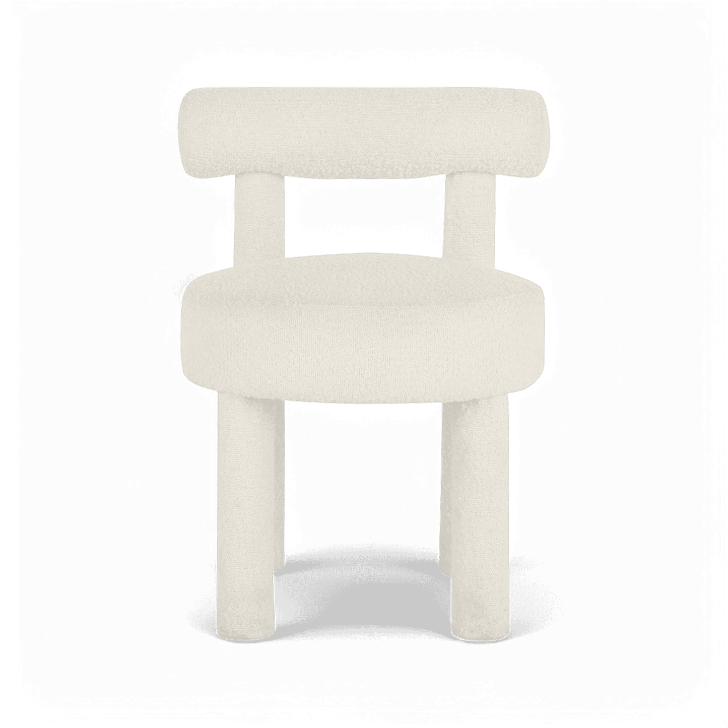 Arch Off White Boucle Dining Chair