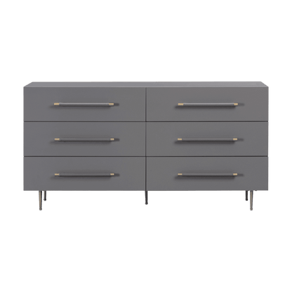 Glade Grey 6 Drawer Dresser