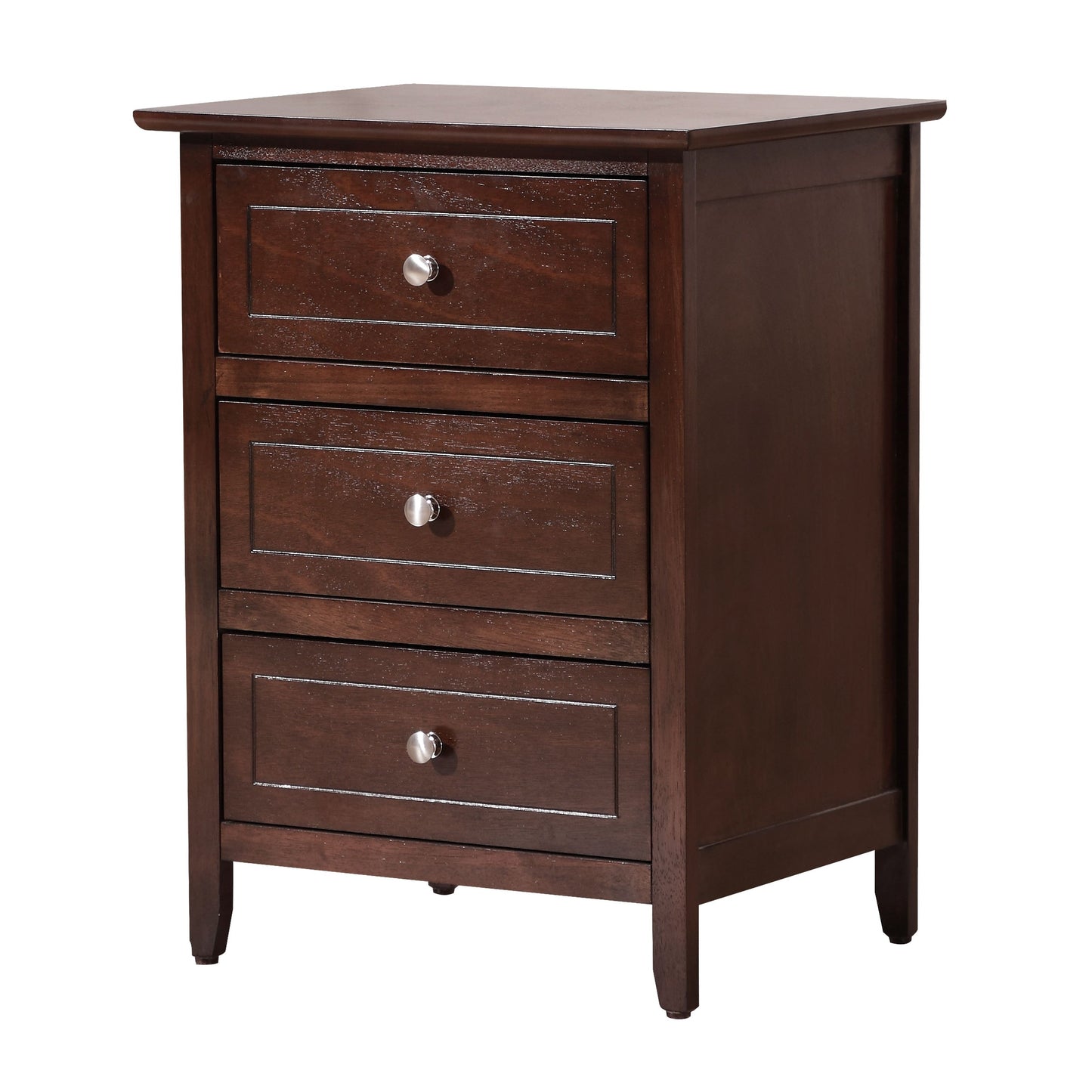 Daniel 3-drawer Transitional Wooden Nightstand