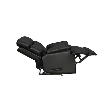 Davin Top Grain Leather Genuine leather Brown Extendable Footrest Manual Recliner