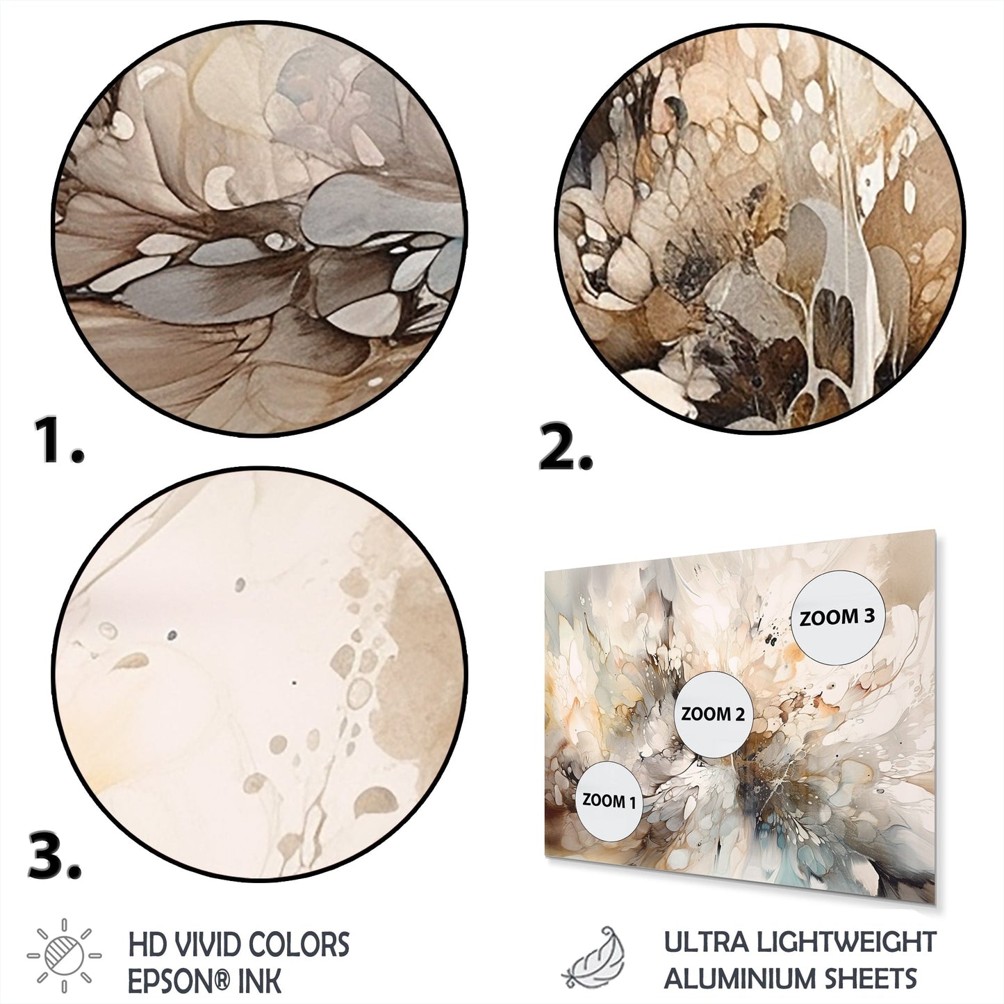 Designart White And Grey Geometric Depths I Modern Geometric Metal Wall Art