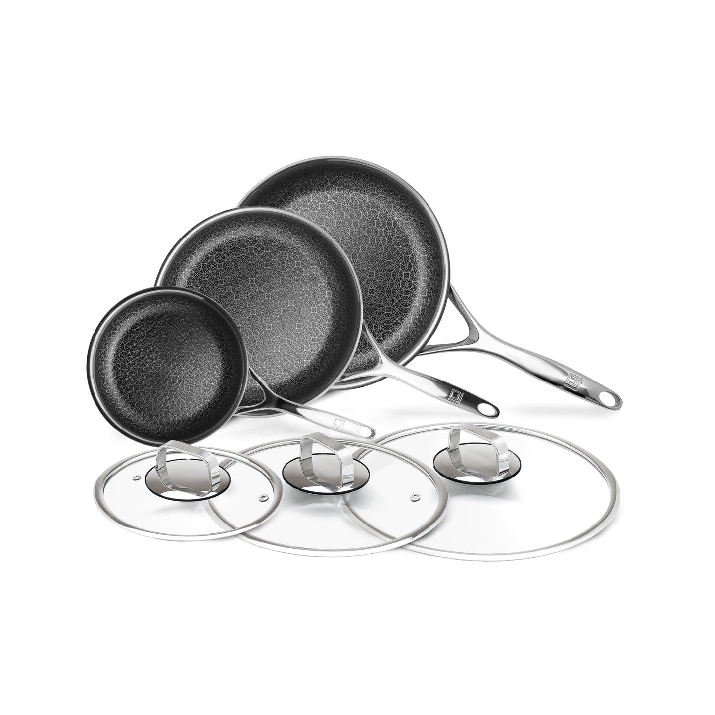 DiamondClad 6pc Hybrid Nonstick Frying Pan Cookware Set