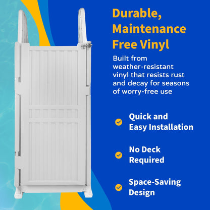 Easy Pool Step Entry System w/ Gate - 32.5 in. W x 82.5 in. D x 81 in. H