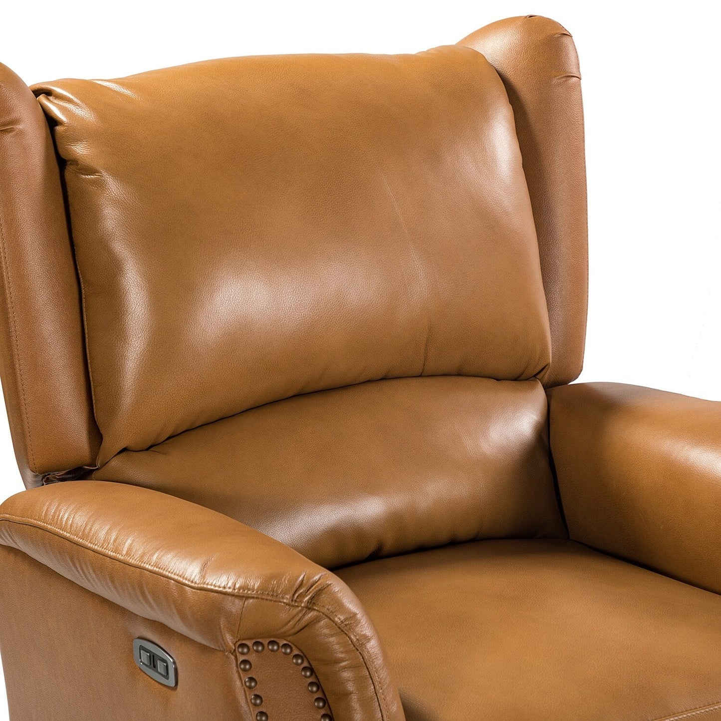 Eduardo Genuine Leather Power Recliner with USB Port Set of 2