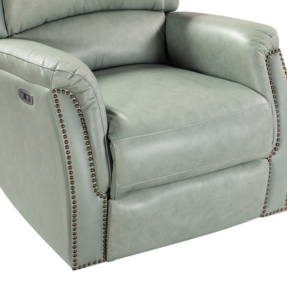 Eduardo Genuine Leather Power Recliner with USB Port Set of 2