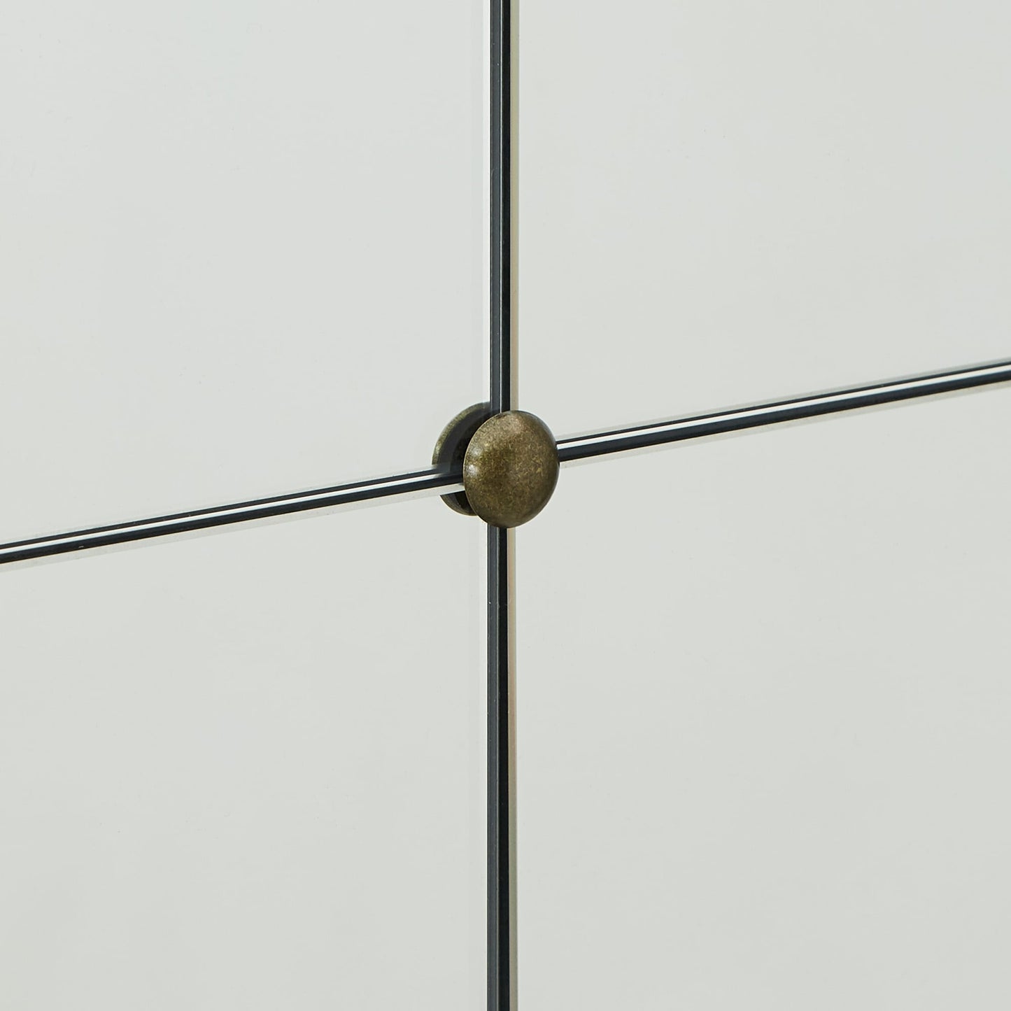 Fantina Antique Silver Paned Wall Mirror by iNSPIRE Q Classic