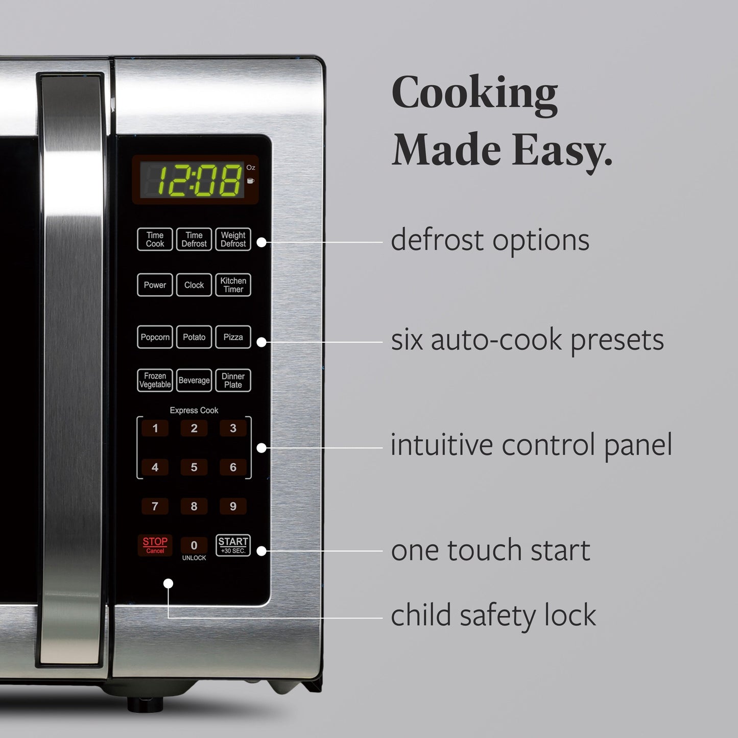 Farberware 1.6 Cu. Ft. Microwave Oven, Brushed Stainless Steel