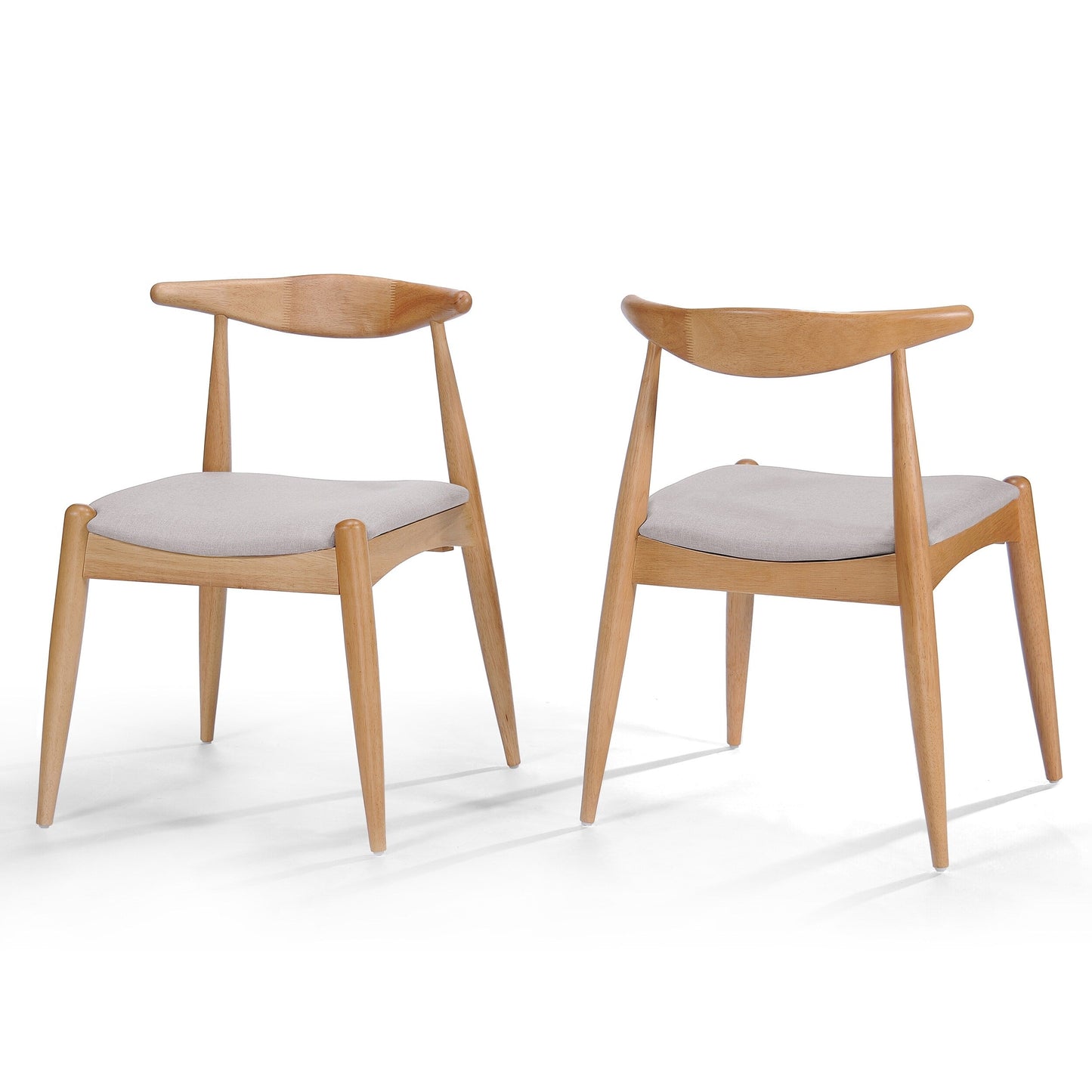 Francie Mid-Century Modern Dining Chairs (Set of 2) by Christopher Knight Home - 20.50 W x 20.25 L x 29.75 H