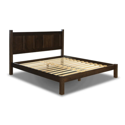 Grain Wood Furniture Shaker Solid Wood Panel Platform Bed