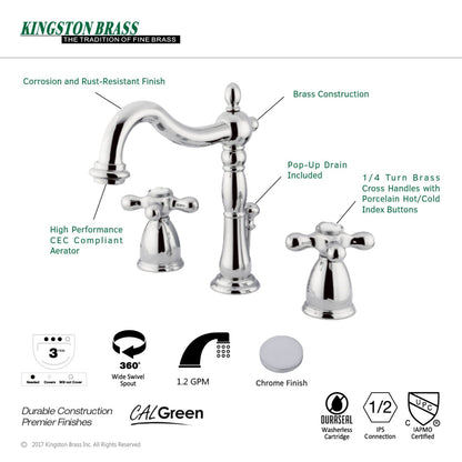 Heritage 8 in. Widespread Bathroom Faucet