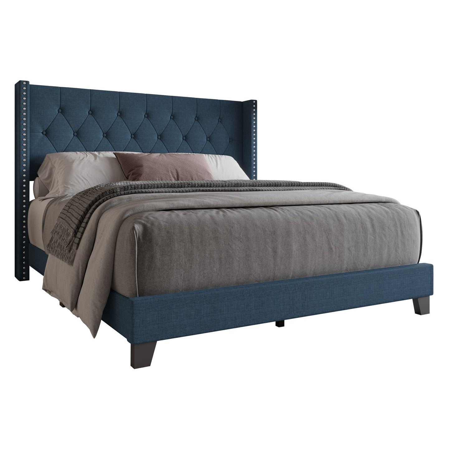 Homer Tufted Upholstered Panel Bed
