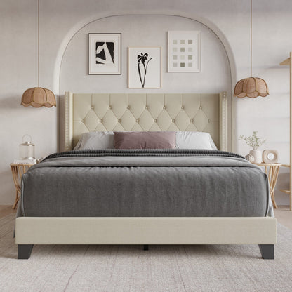 Homer Tufted Upholstered Panel Bed