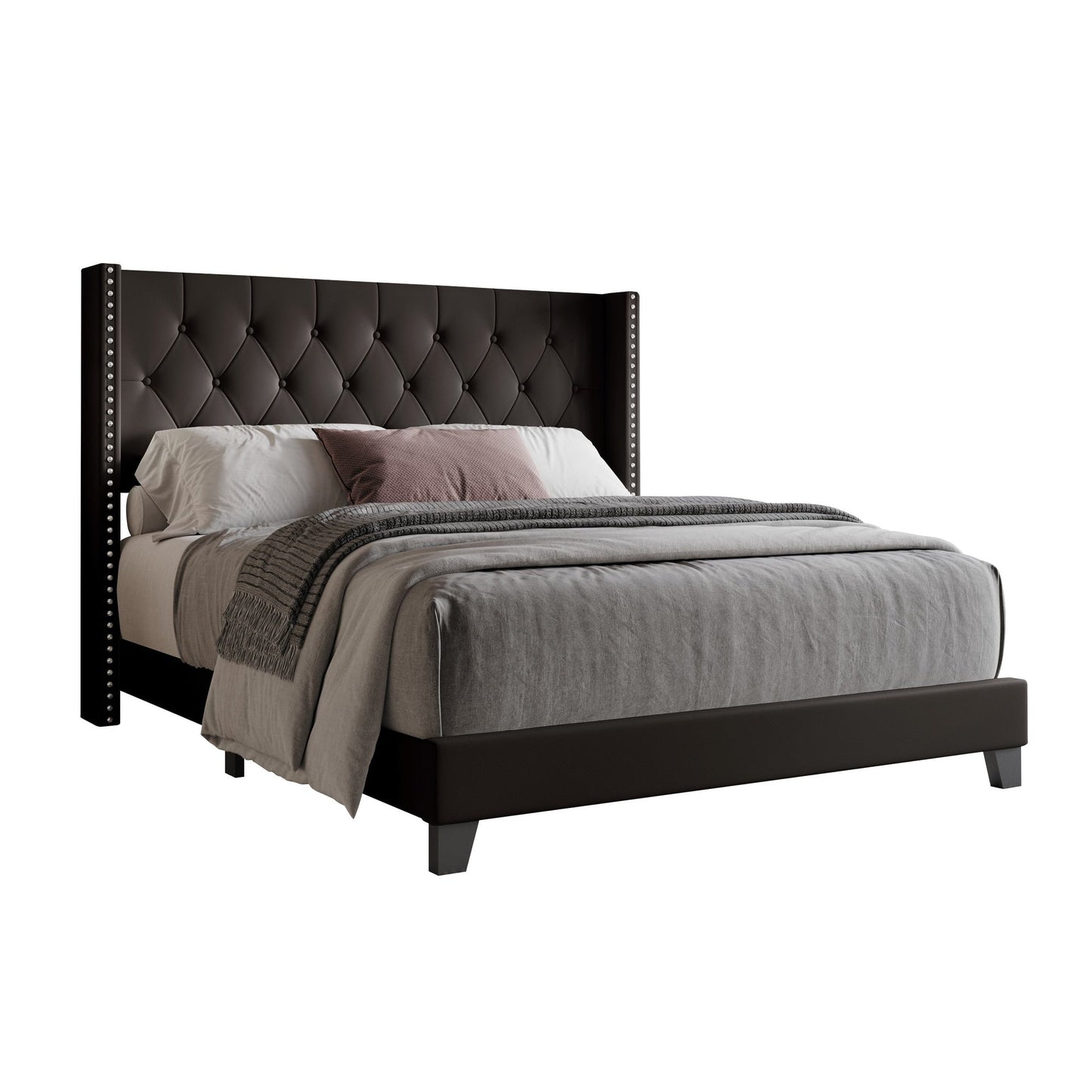 Homer Tufted Upholstered Panel Bed