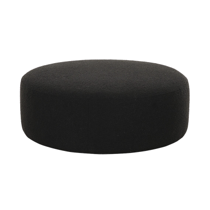 Horizon Ottoman Black Boucle
