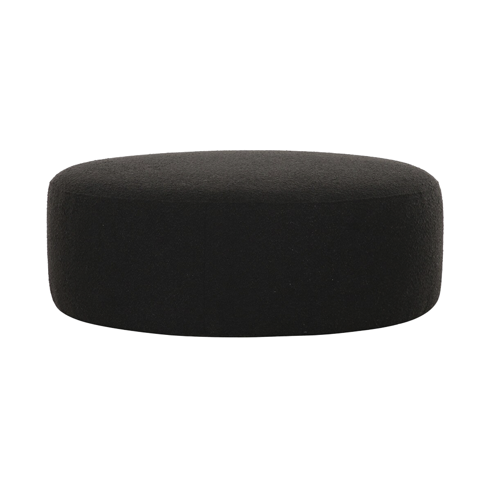 Horizon Ottoman Black Boucle