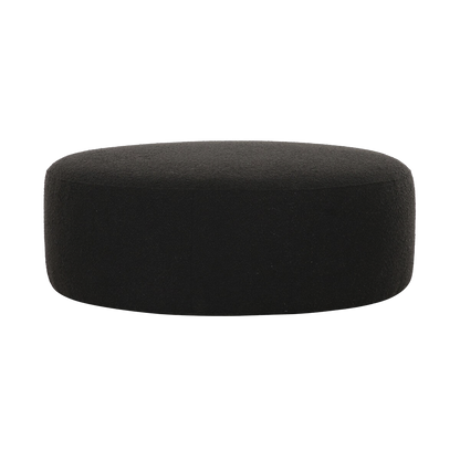 Horizon Ottoman Black Boucle