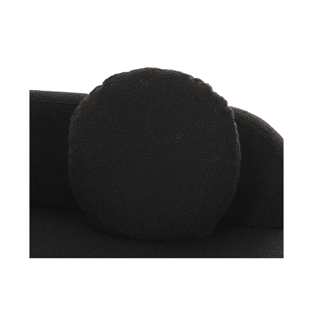 Horizon Sectional Sofa Black Boucle