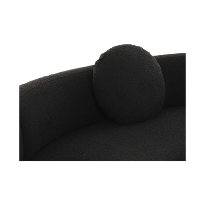 Horizon Sectional Sofa Black Boucle