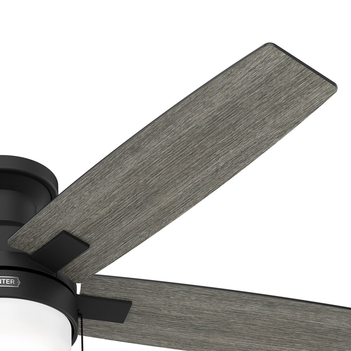 Hunter 52 Anisten Low Profile Ceiling Fan with LED Light and Pull Chain - Modern, Contemporary, Transitional