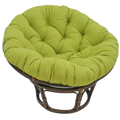Bali 42-inch Rattan Papasan Chair with Twill Cushion