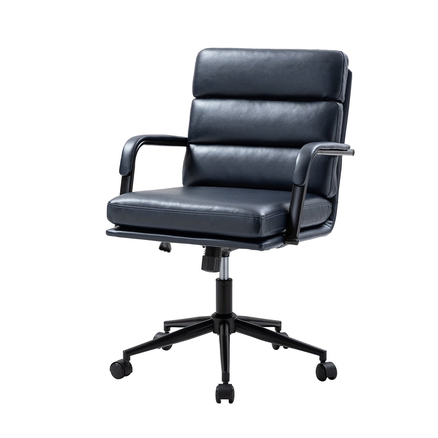 Joseph Modern Task Faux Leather Chair with Tilt Lock and Center Tilt by HULALA HOME