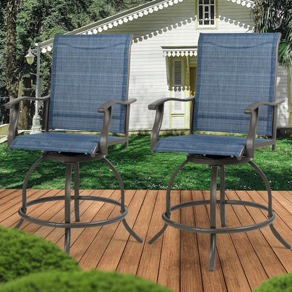 Kozyard Isabella High Swivel Bar Stools/Chair Set