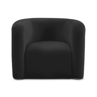 Comet Black Velvet Lounge Chair
