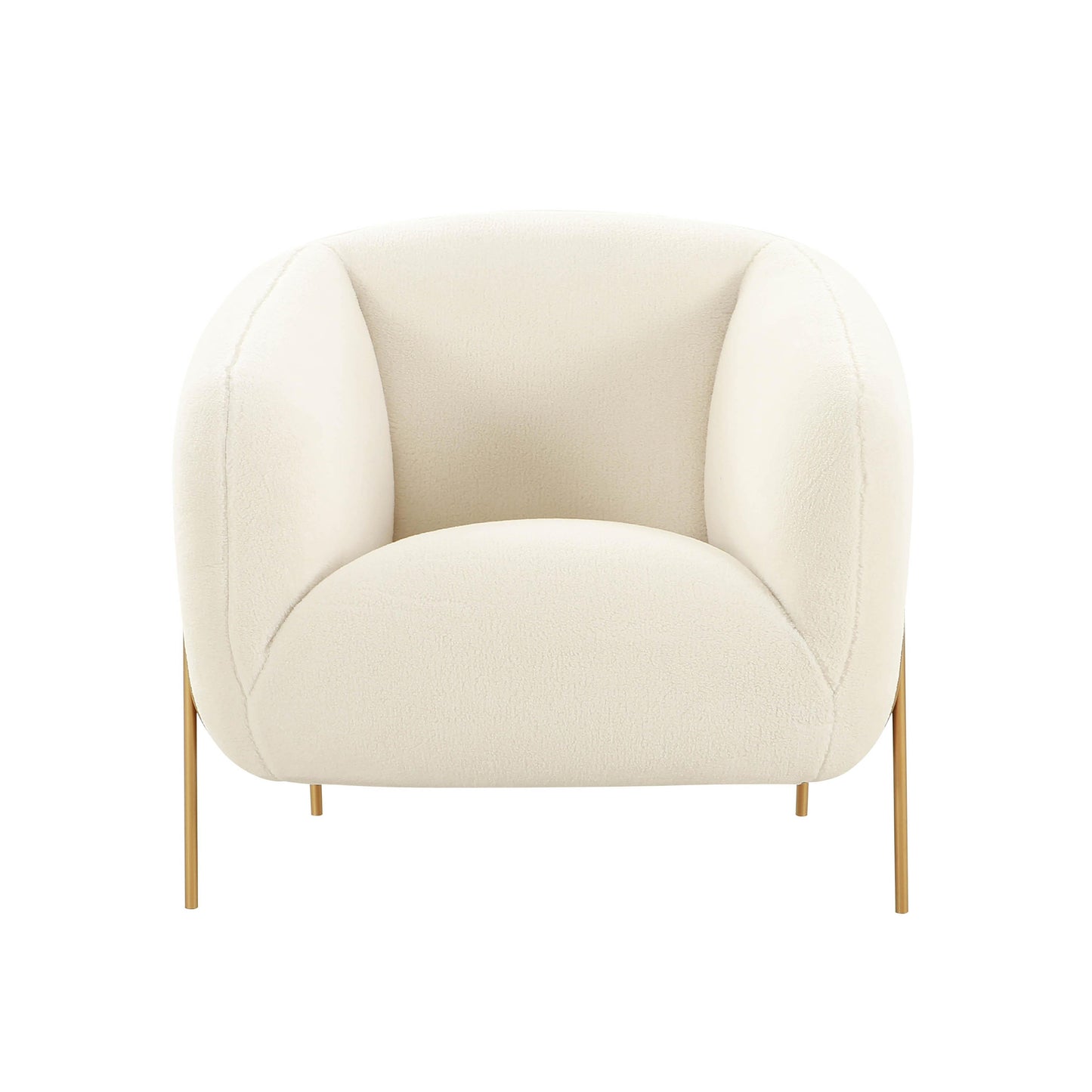Throne Beige Shearling Accent Chair