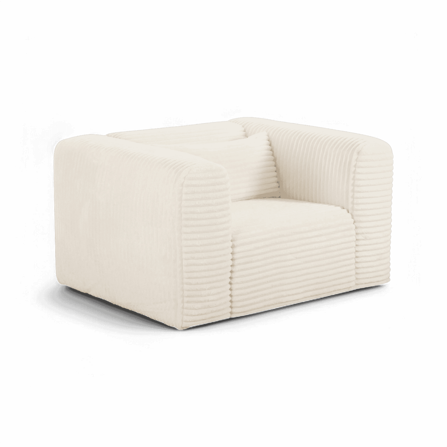 Whisper Beige Corduroy Armchair
