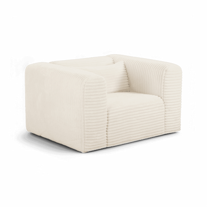 Whisper Beige Corduroy Armchair