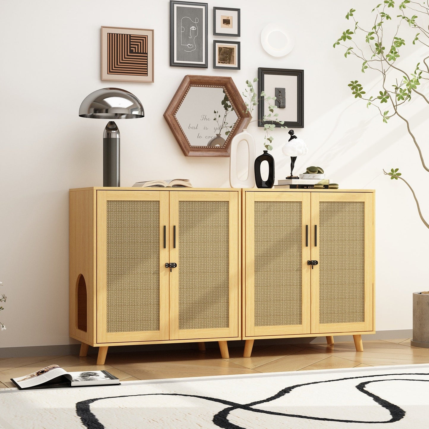 Litter Box Enclosure Cat Litter Box Furniture End Table Sofa Tbale