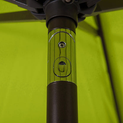 Lopes 9-foot Patio Umbrella with Bronze Finish Base Weight Stand Included