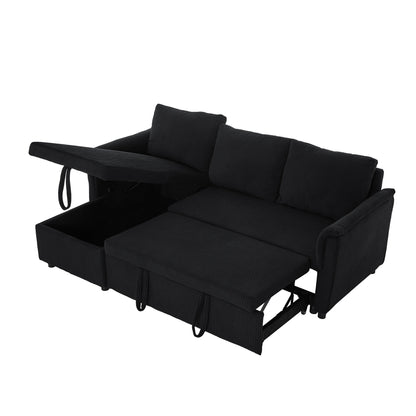 Loveseat Sofa with Chaise Lounge L-Shaped Modular Convertible Sofa with Storage Chaise