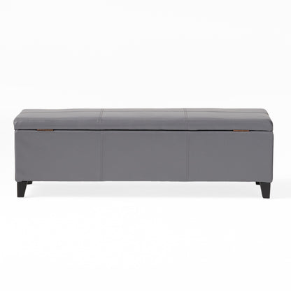 Lucinda Faux Leather Storage Bench by Christopher Knight Home - 51.25 L x 17.50 W x 16.25 H